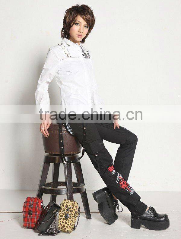 VISUAL PUNK Gothic KERA Lolita shirt Blk 71038