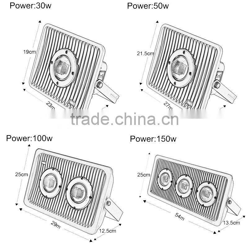 100W outdoor led flood light with cast aluminum housing
