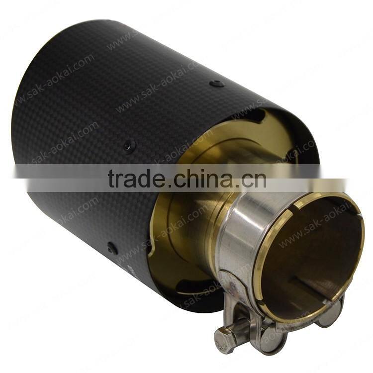 carbon fiber muffler tip cat-back exhaust pipe tip