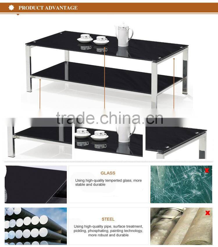 Square Crystal Handmade Glass Coffee Table CT107-1