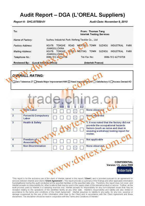 silk tie with striped pattern