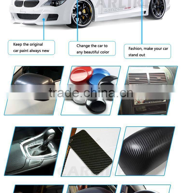 SINO Factory New Style Hot Sell Air Free Car Decoration Green 4D Carbon Fiber