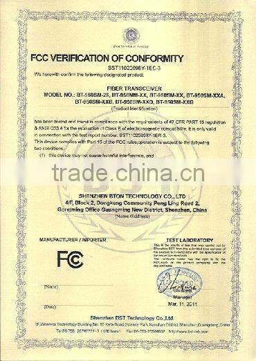 RS232 Optic Fiber Video Transmitter/Receiver