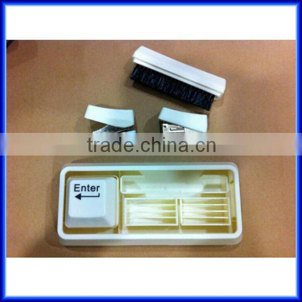 Multi purpose office Keyboard Stationery with brush stapler paper punch, school desk drawer organizer keyboard stationery