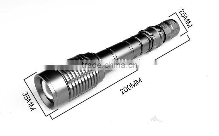 Cheap wholesale LED Rechargeable Police flashlight, police security led flashlight