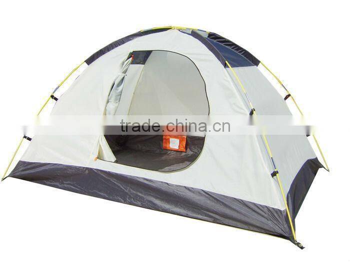 High quality PU coated polyester camping tents 2 person