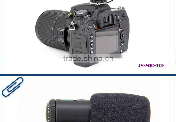 Condenser Microphone Carol 2.5mm Jack Microphone Digital Voice Recorder with External Microphone