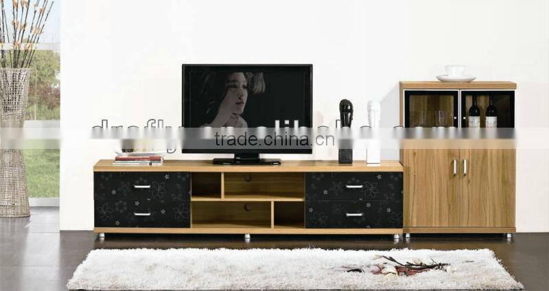 Modern wooden sliding door tv stand
