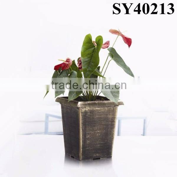 Large garden square plant pot plastic