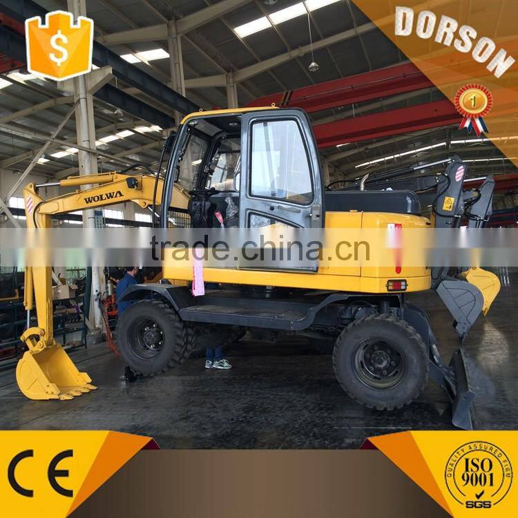 DLS865-9A 6 ton Excavator Manufacturer Wheel Excavator