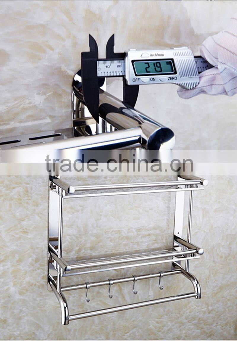Wholesale market stainless steel three layers bathroom shelf
