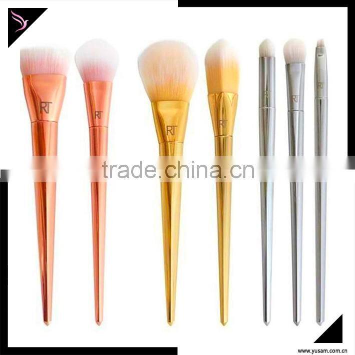 Oval cosmetic foundation cream powder makeup brush
