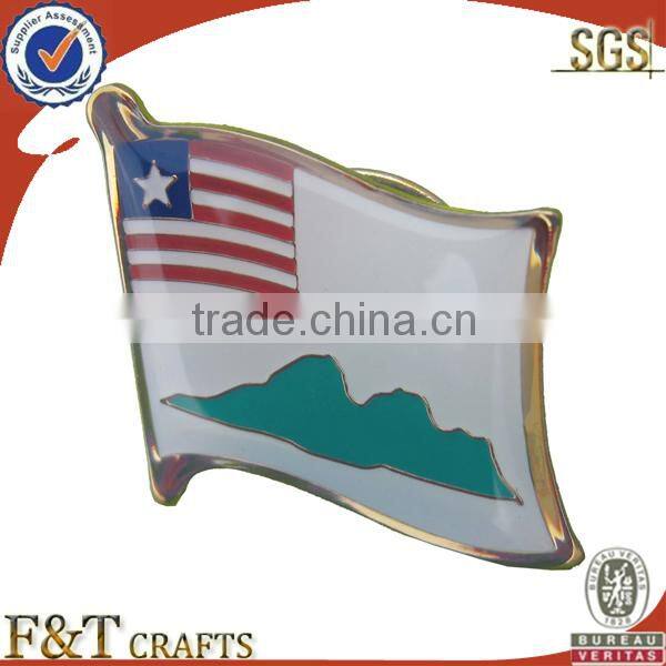 Nation Footable team badge flag pin