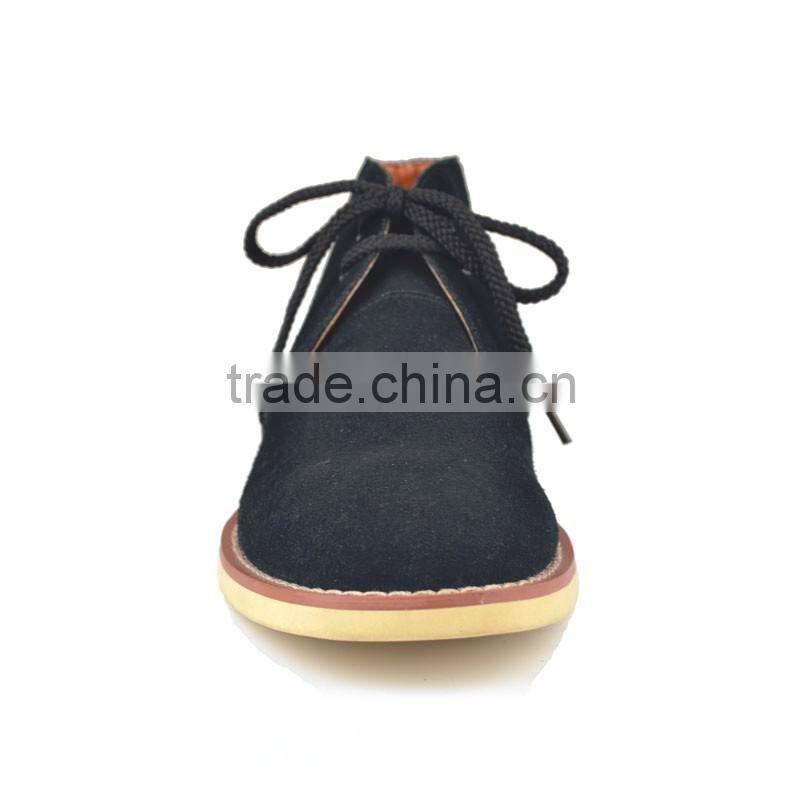 Newest comfortable black cow suede sneaker shoes for men