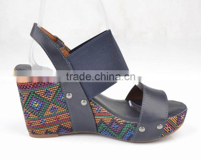 New arrival fashion summer 2015 high wedge sandals women