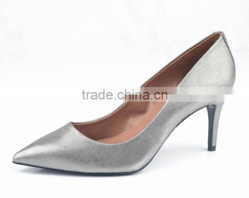 china new style genuine leather women fashion high heel shoes 2014