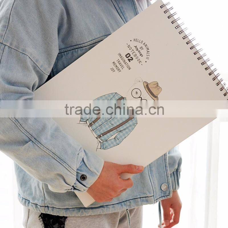 spiral banding woodfree paper notebook