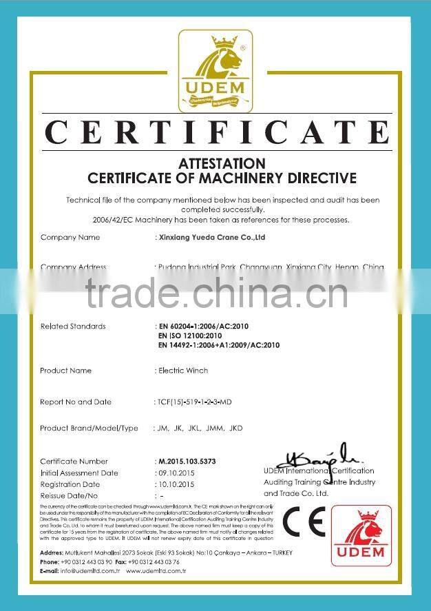 Hot sell China electric pulling winch