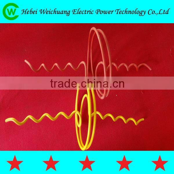 Helical armor rod of protect fittings