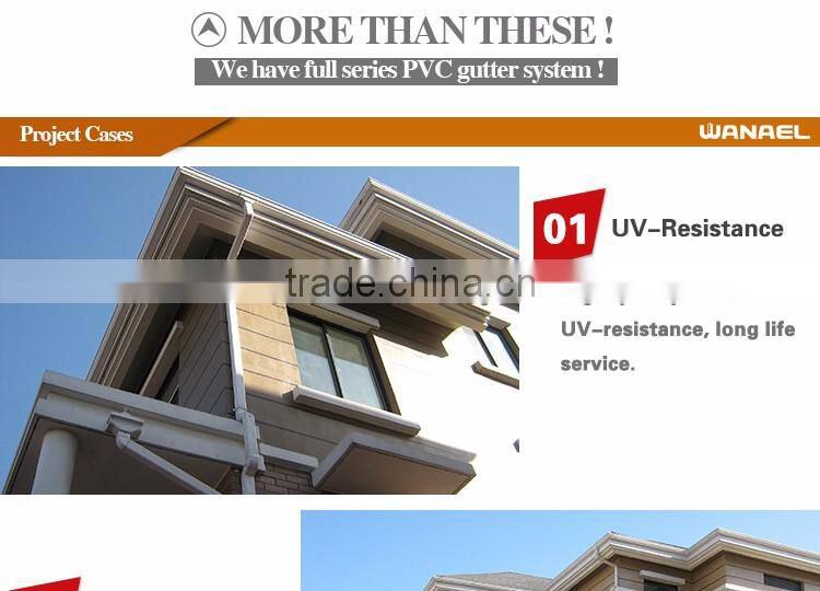 Best products pvc rain gutter system easy installation pvc rain guttering pipe and accessories