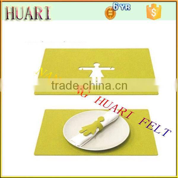 color laser cut felt placemats