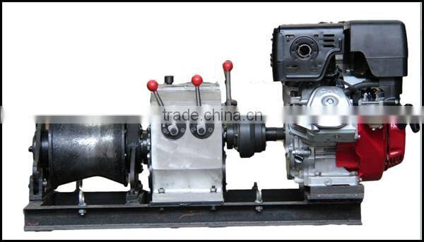 Gasoline Speedy Petrol 5 Tons Engine Powered Hoist Winch 5 Tons