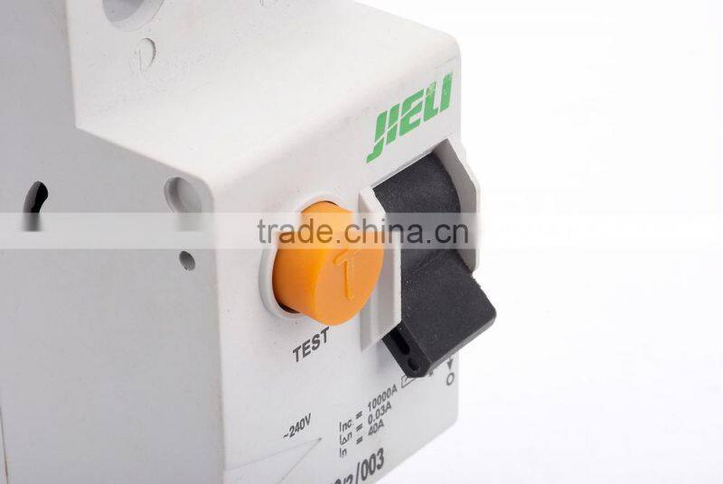 JIELI brand F8 type Low voltage Residual Current Circuit Breaker RCCB