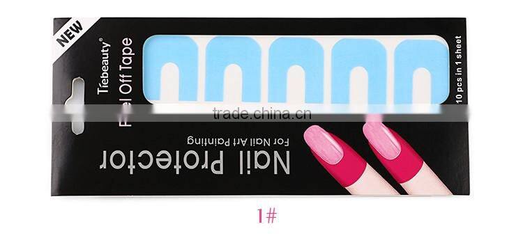 New plastic peel off tape sticker easy fast clean used with polish UV gel stamping plate