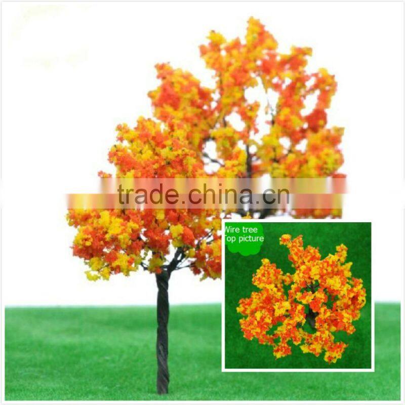 model wire tree, scale model wire tree for N scale, wire tree in building materials, magent wire tree