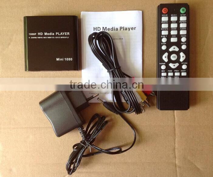 Mini Media Player Mini 1080P HDMISD/USB HD Media Player MKV/RM/RMVB Wholesale