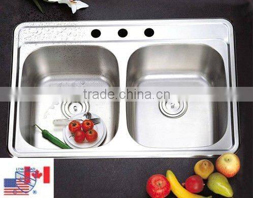 cUPC topmount kitchen sink 8456A