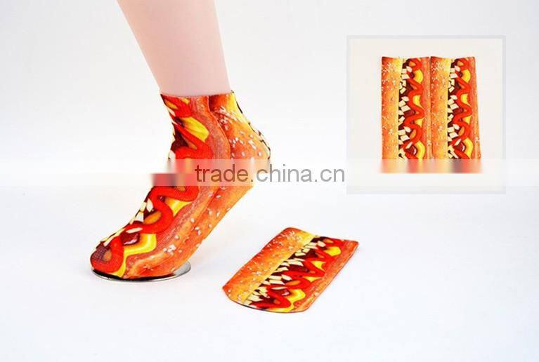 wholesale ladys colorful ankle sublimation blank socks