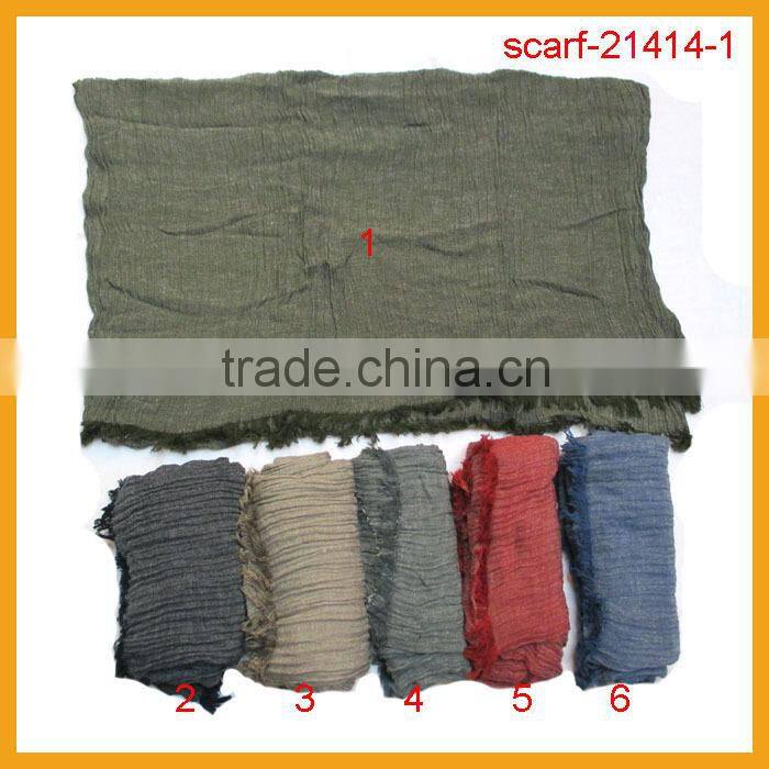 Professional factory hot selling cotton scarf, long plain color scarf, shawl scarf