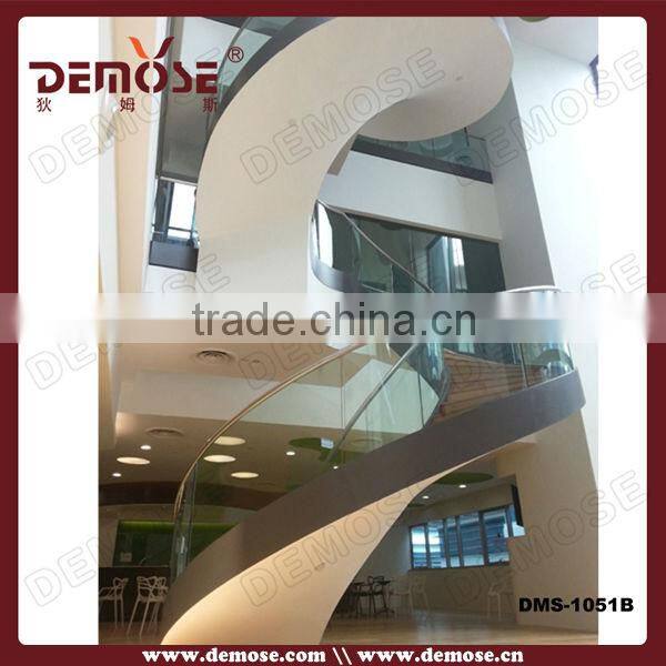 contemporary iron wood spiral/helical staircase for hotel