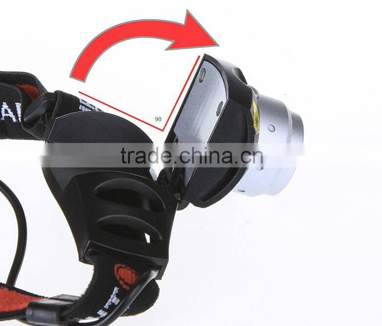 Hot Sale! Ultra Bright 500 Lumen Q5 LED Headlamp Headlight Zoomable Head Light Lamp