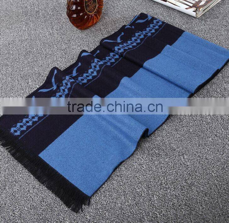 Men Winter Warm Wool Soft Scarf Long Tassel Wrap Pashmina Mens Shawl