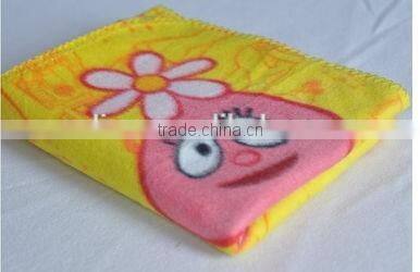 New style cartoon printing polyester fleece baby throw blanket