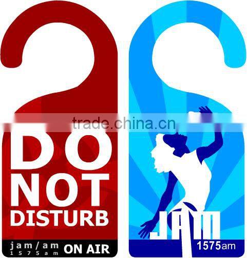 High quality printing cardboard door hanger