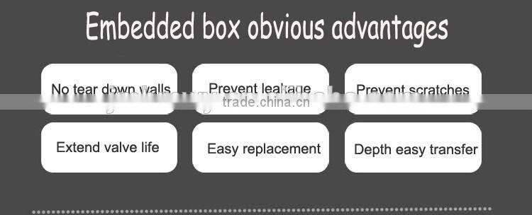 concealed led 3 color shower mixer 3 function wall mounted thermostatic shower faucet mixer with hose