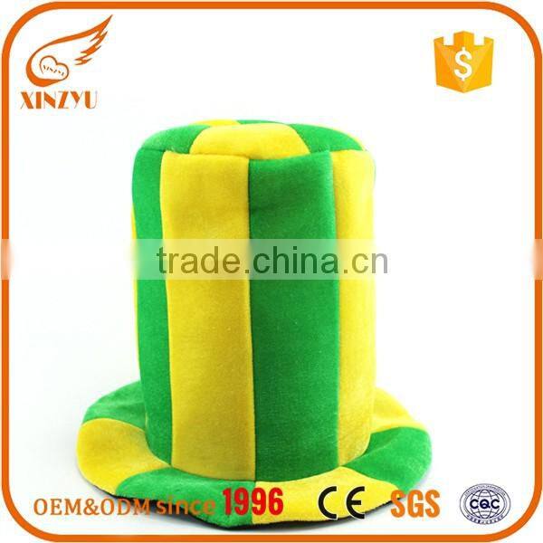 Green and yellow holiday water buffalo horn birthday party bucket hats