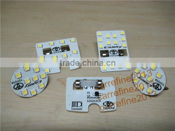 For Toyota 5050 led interior dome light LED reading light for Camry 12V
