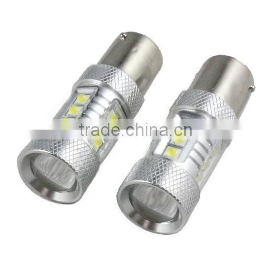 accessory for auto car led fog light 80w 16 smd 3528 fog lamp drl bulb ba15s daytime running light