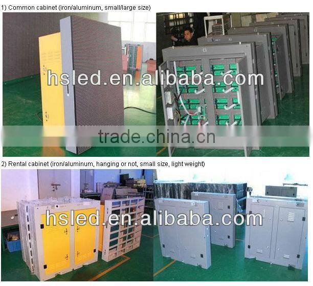 P16 pole standing led display screen for outdoor