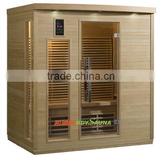 4 person Far Infared Sauna Room Wooden sauna cabin KD-5004D-1