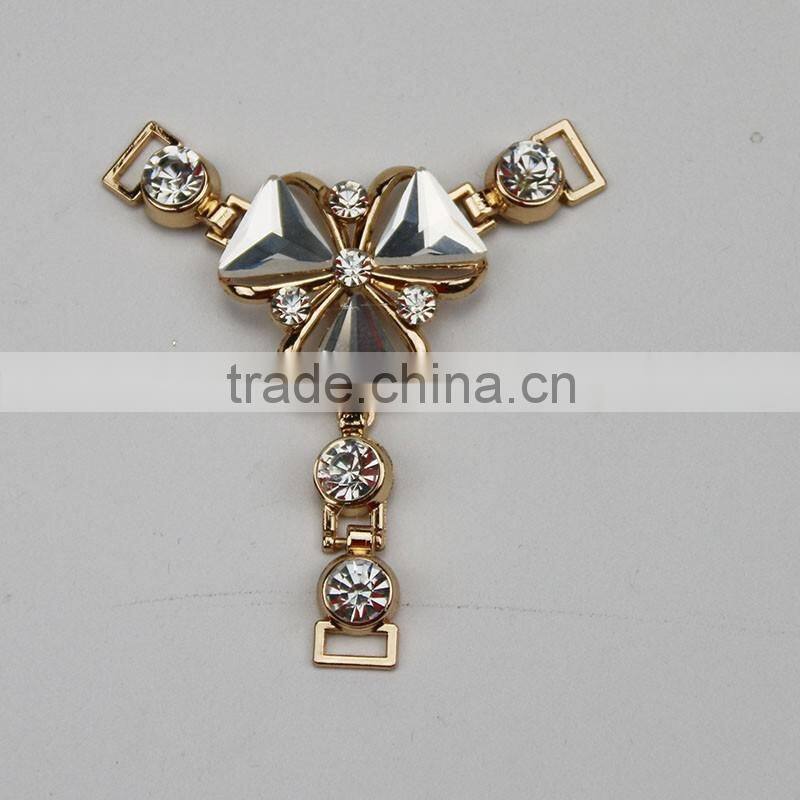 fashion rhinestone ladies shoe raw material Made In China Factory