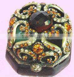 Decorative Metal Bee Shaped Jewelry Box