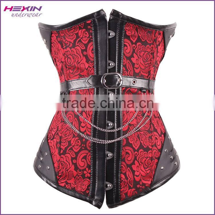 Glam Rock Brown Women's Steel Boned Steampunk Gothic Tight Lacing Corset