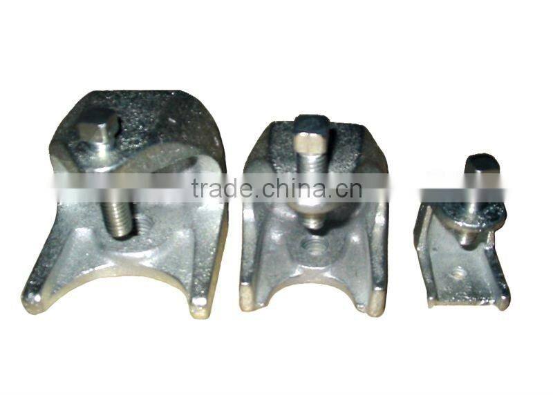 Malleable iron insulator support beam clamps