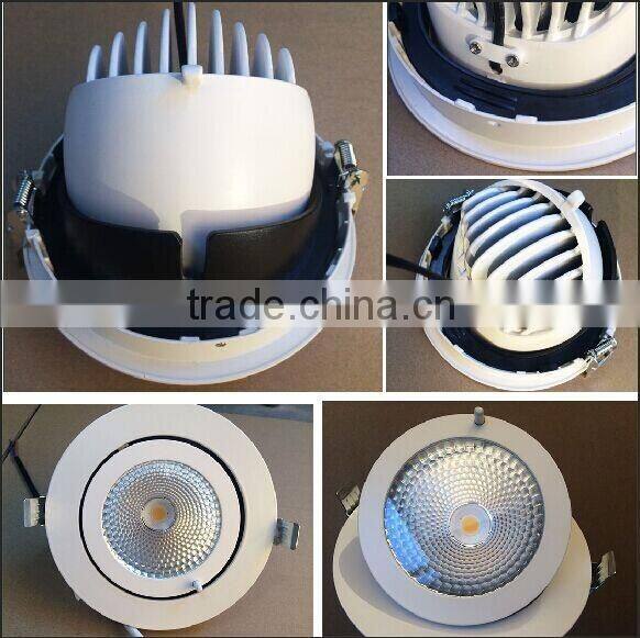 Wholesale commercial 3years warranty CE 20w 25W cob adjustable led ceiling downlight