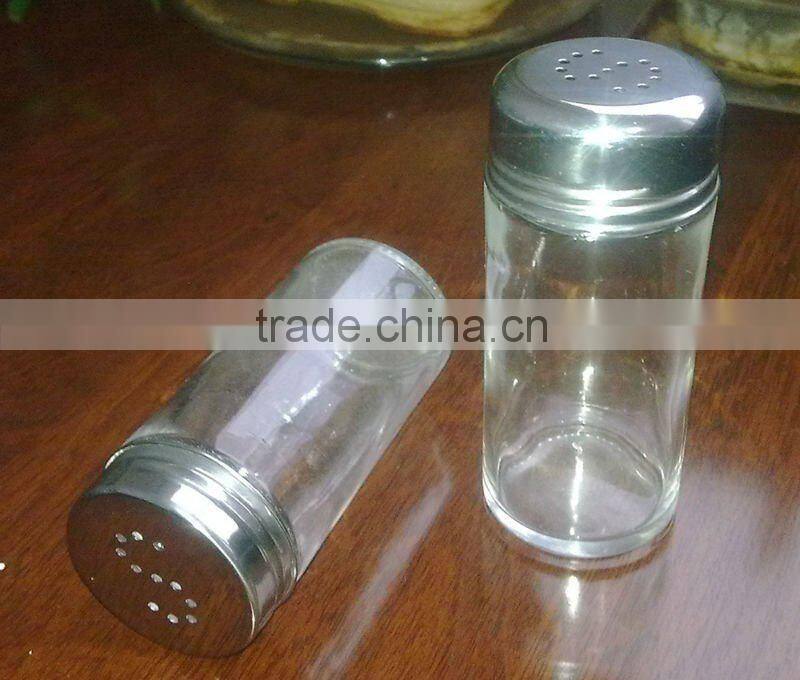 decorated glass bottle